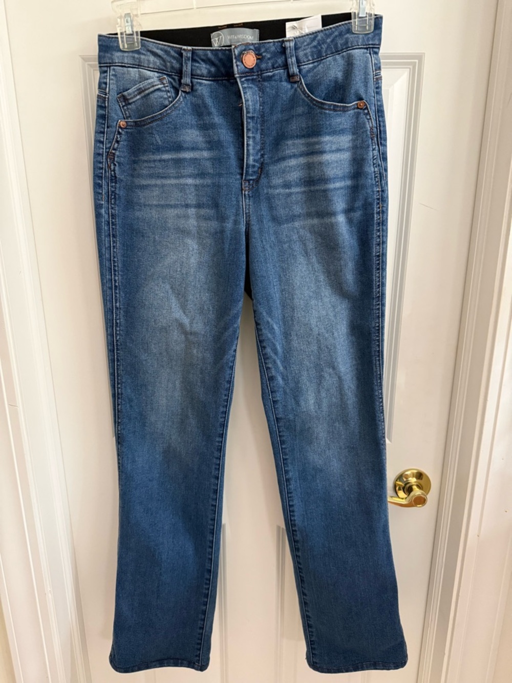 Wit & Wisdom Medium Blue Straight Leg Jeans